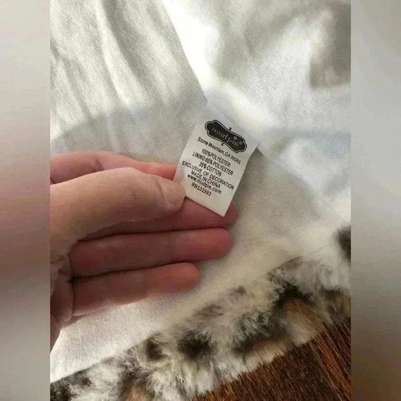 Mud Pie Girls 2T-3T Tan Leopard Faux Fur Vest - NWT!! - Picture 8 of 10